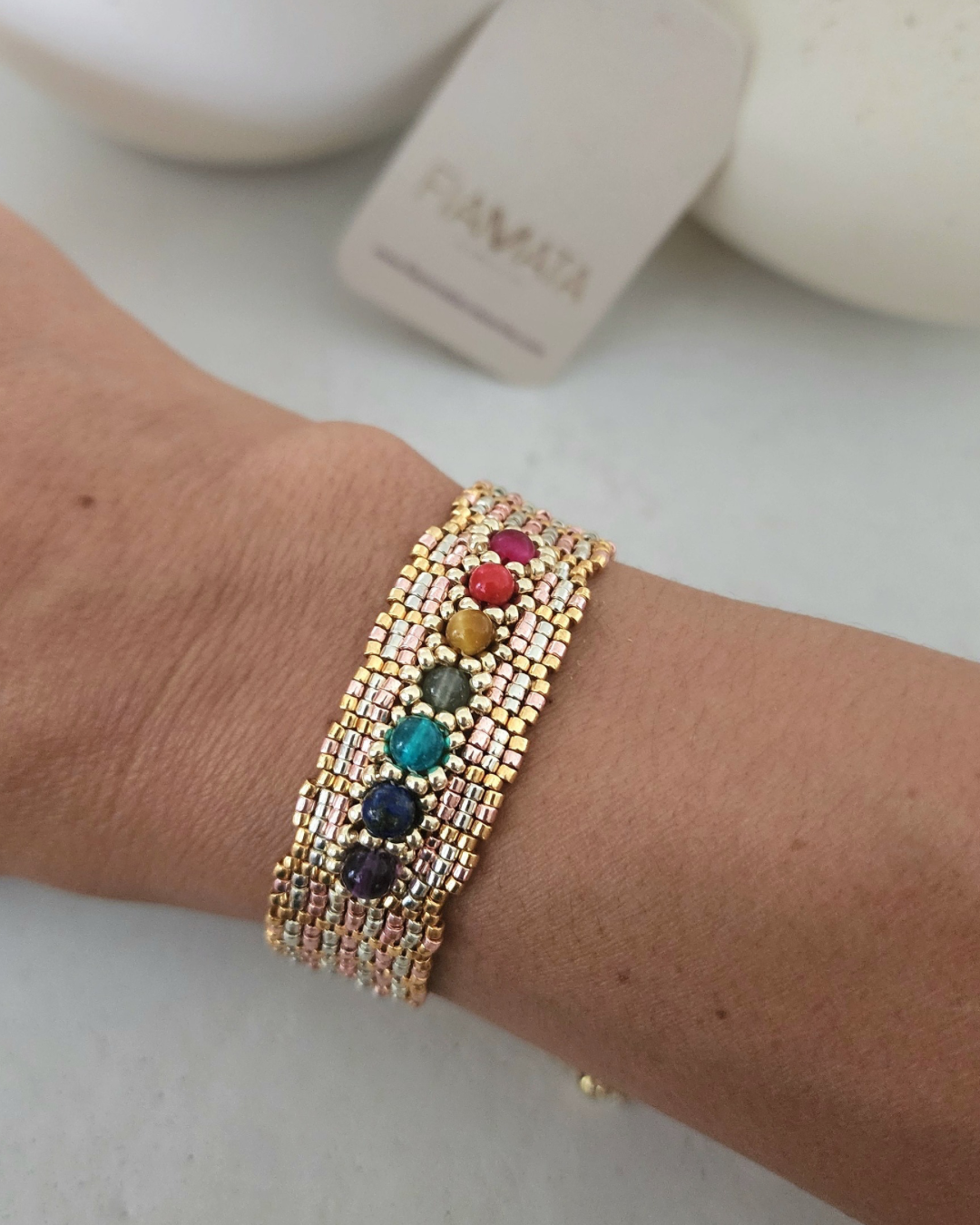 Pulsera Miyuki 7 Chakras