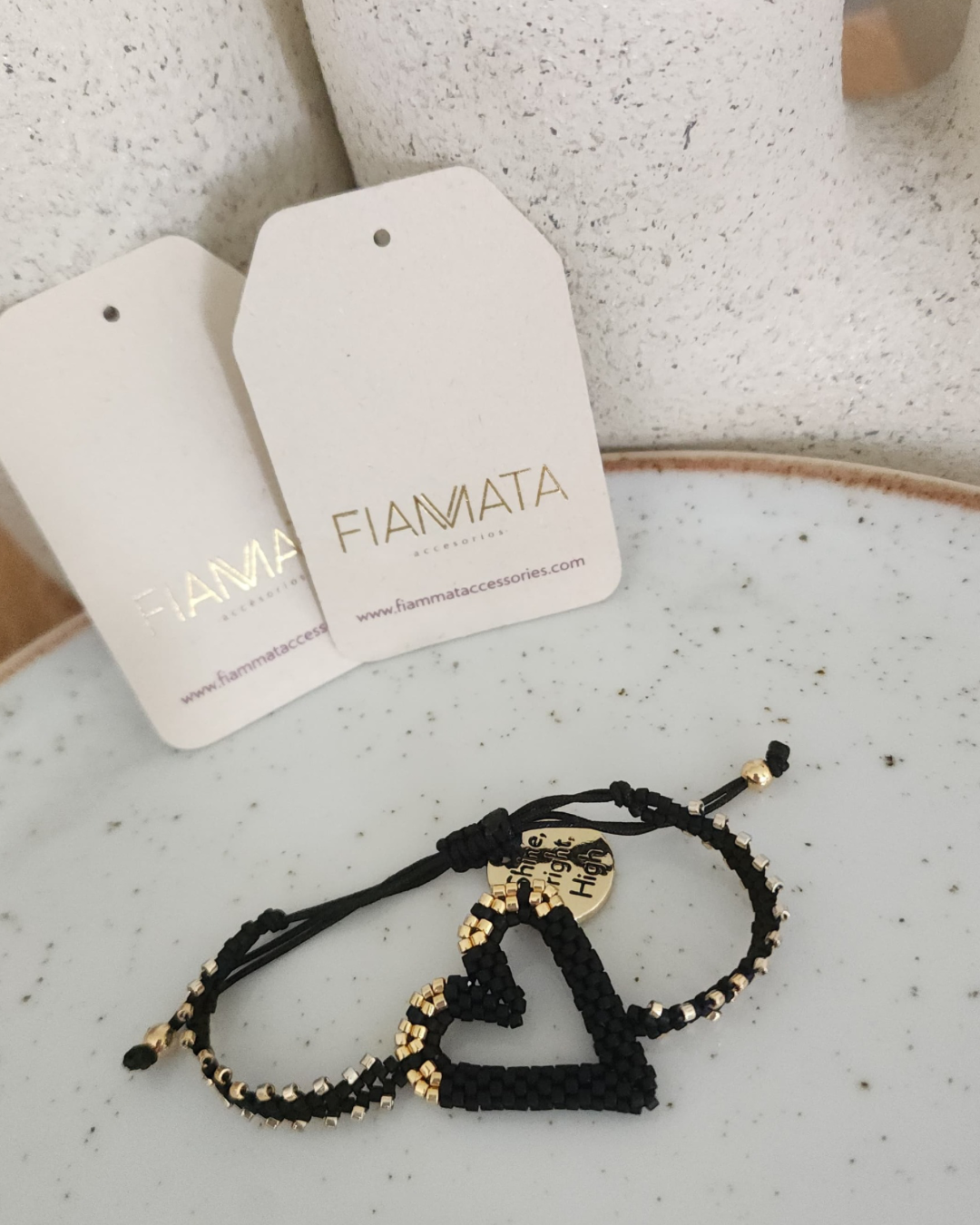 PULSERA EN MIYUKI CORAZÓN 3D