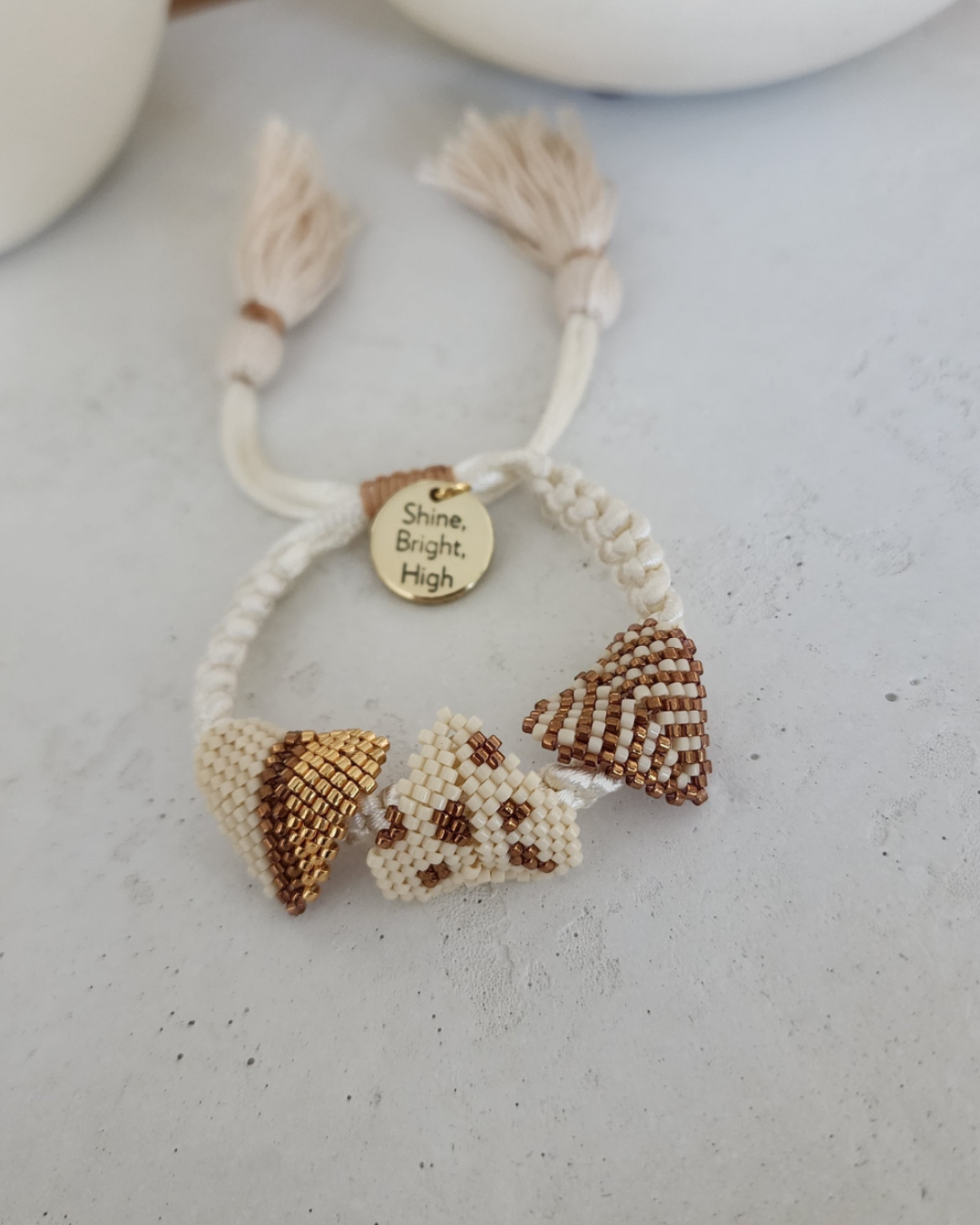 Pulsera Trenzada Corazones 3D