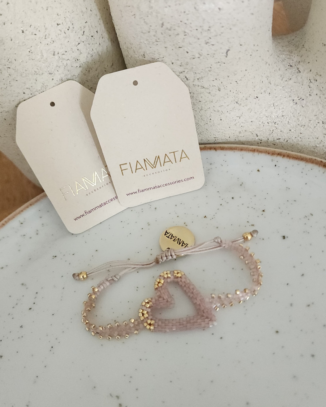 PULSERA EN MIYUKI CORAZÓN 3D