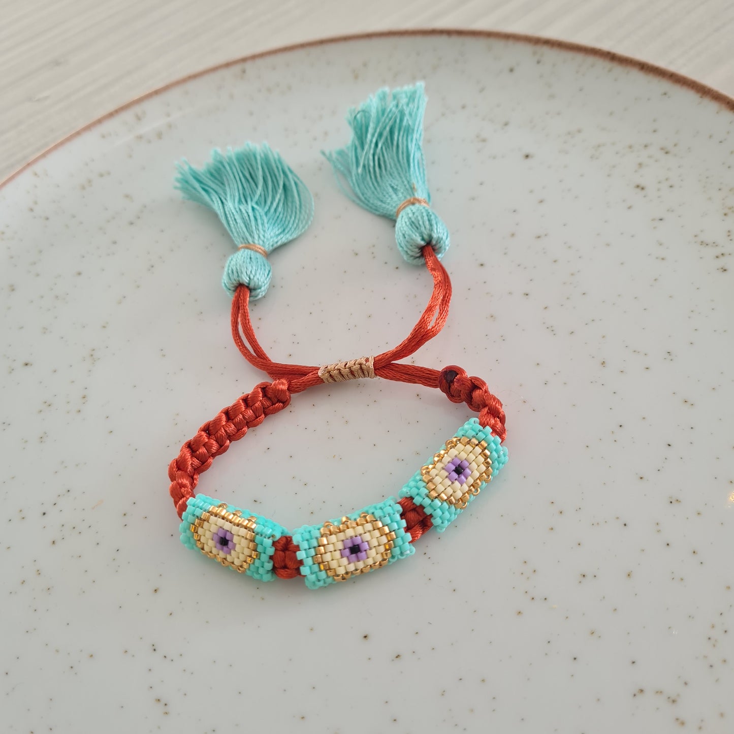Pulsera Trenzada 3D Ojos