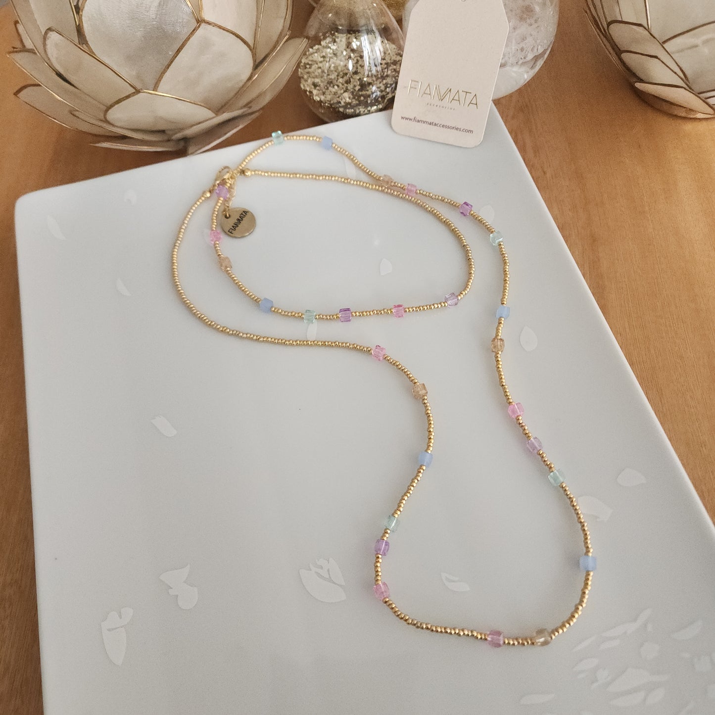 COLLAR DOBLE CUBOS ROCALLA