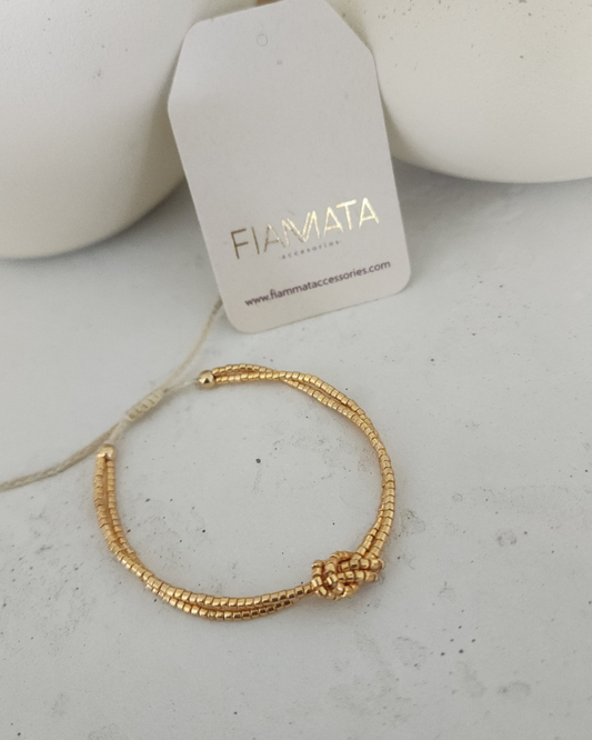 Pulsera Miyuki Nudo Metallic