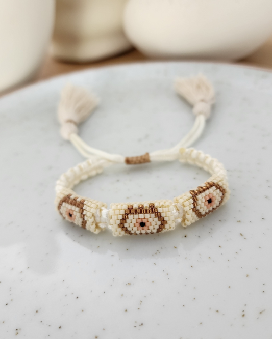 Pulsera Trenzada 3D Ojos
