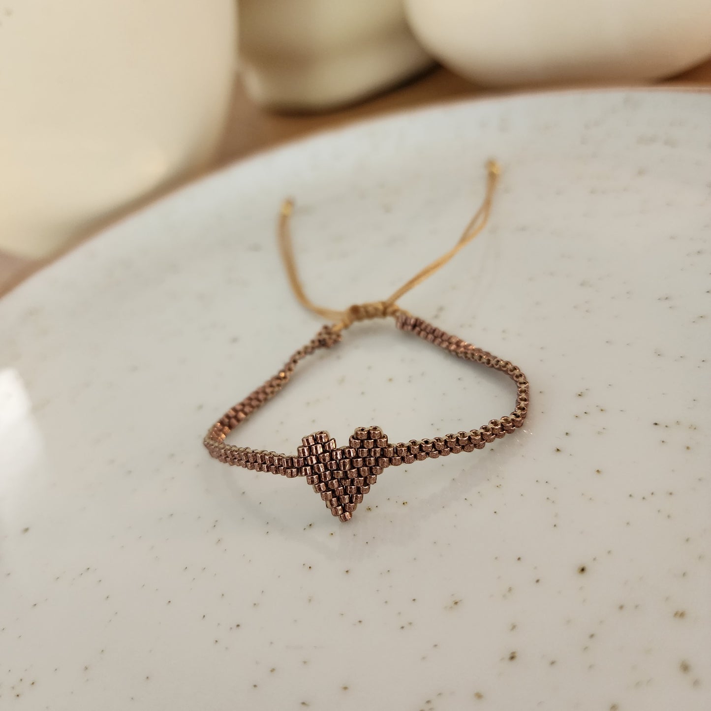 Pulsera Miyuki Corazon Metallic