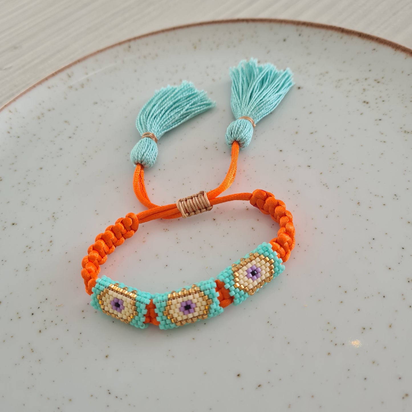 Pulsera Trenzada 3D Ojos