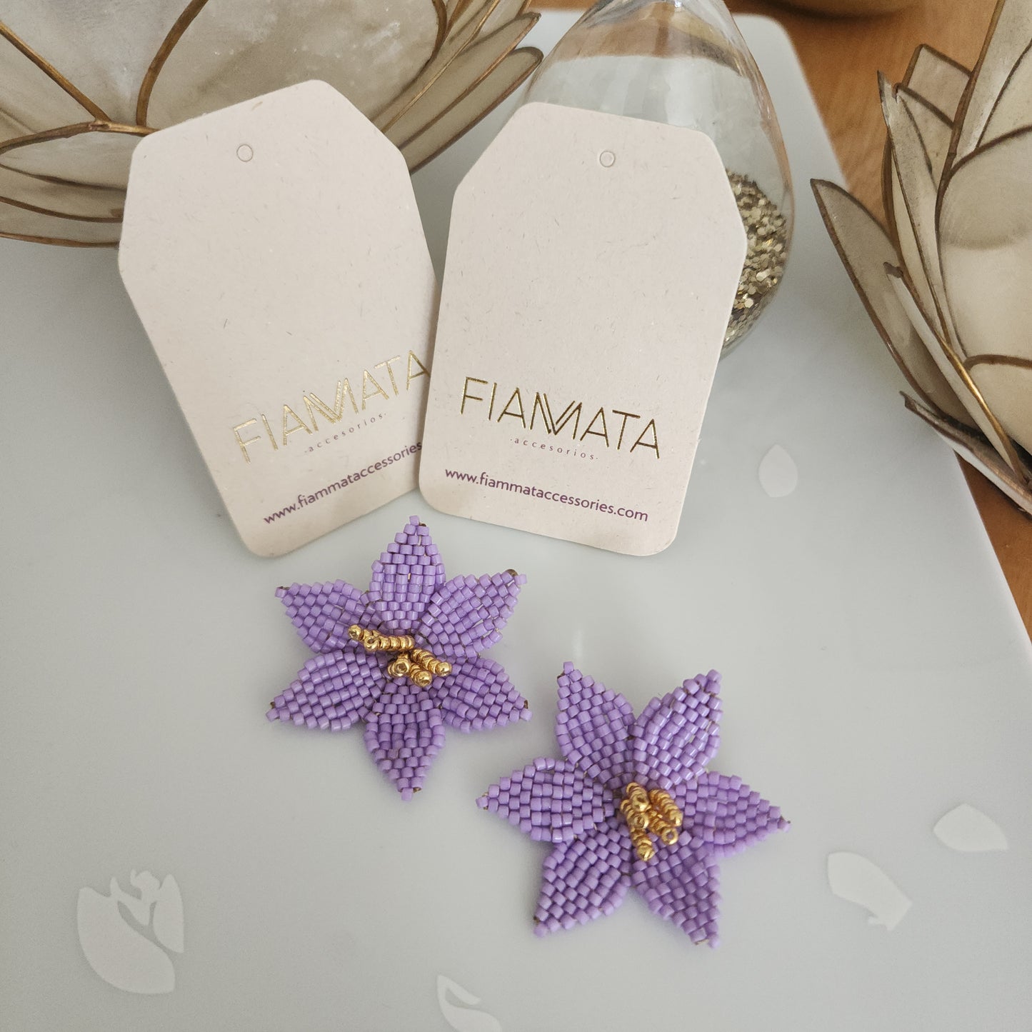 ARETES FLOR PISTILOS