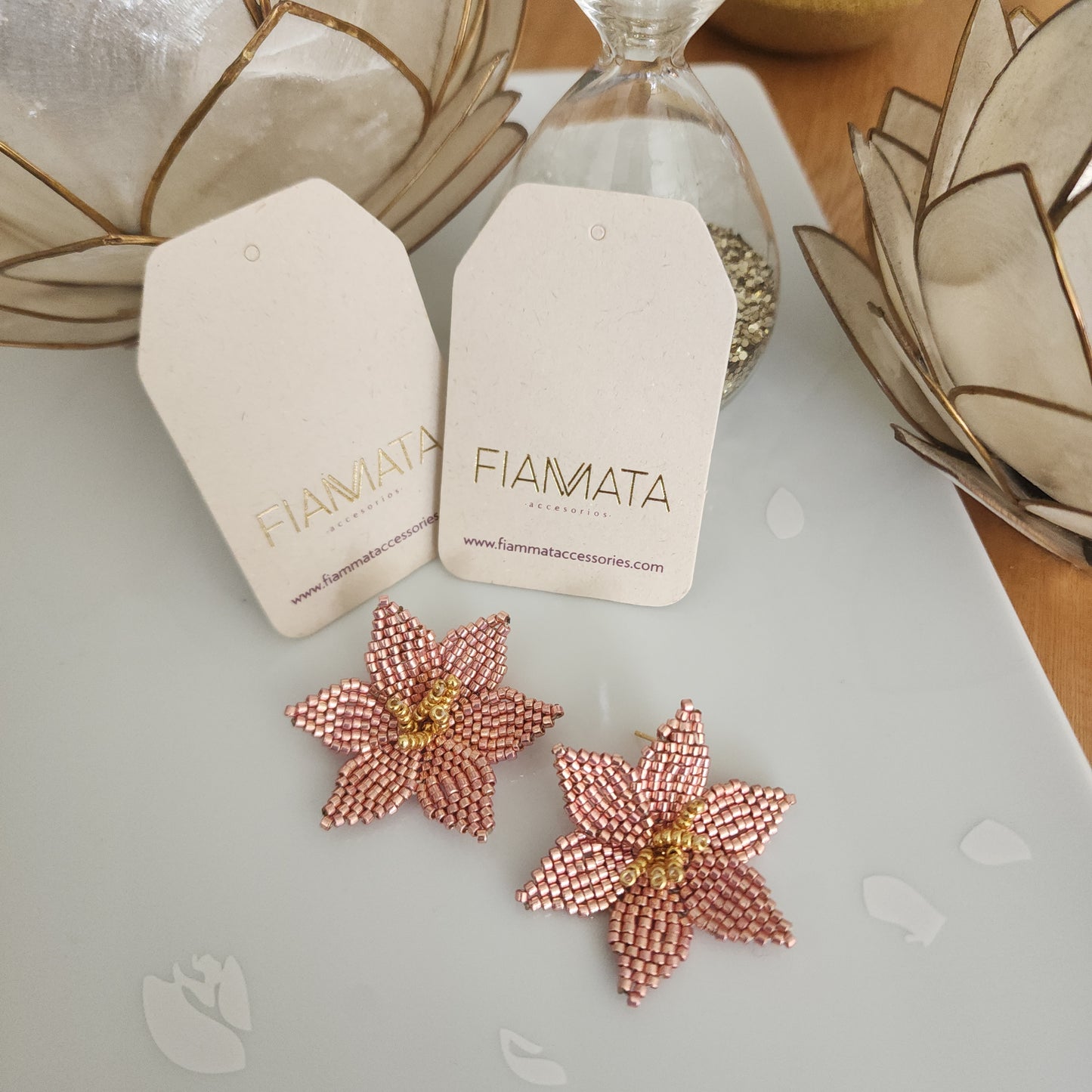 ARETES FLOR PISTILOS